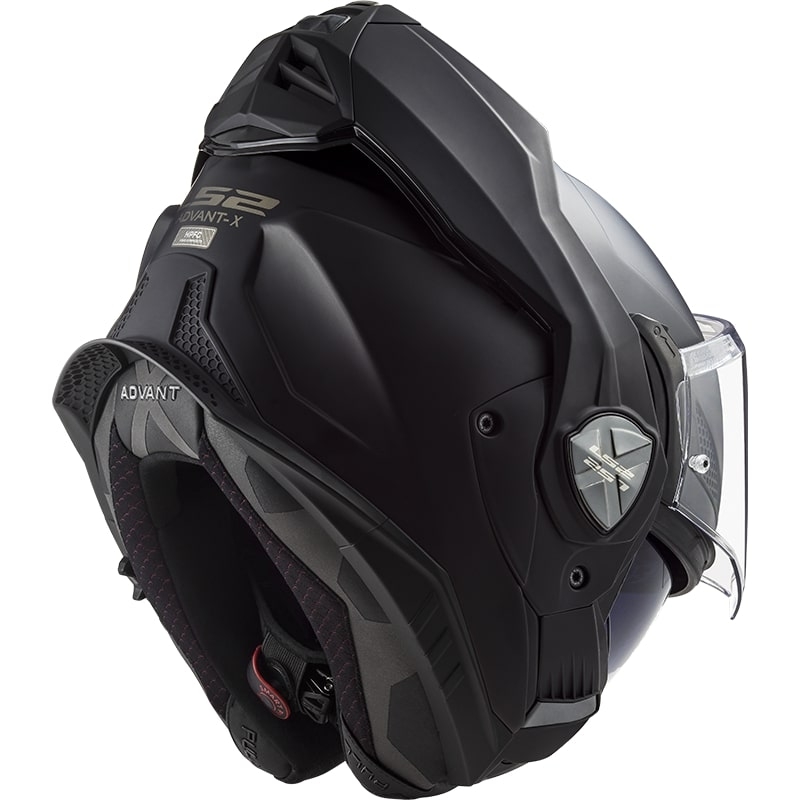 Kask motocyklowy typu flip-up LS2 FF901 Advant X Solid czarny matowy - II gatunek - II. jakość