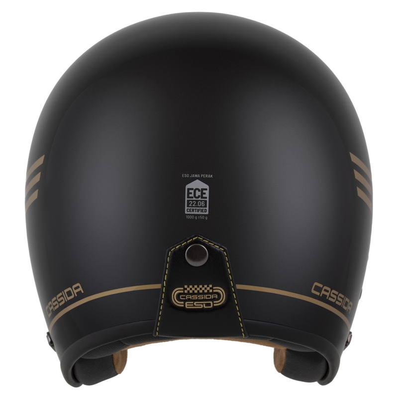 Cassida Eso Jawa Pérák open face helmet black pearl-gold - II. quality - II. jakość