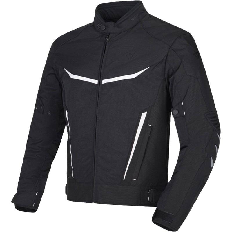 Kurtka motocyklowa RSA Runway czarno-biała - II gatunek - II. jakość