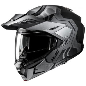 Kask motocyklowy typu flip-up HJC i80 Velly MC5SF czarno-szary - II gatunek - II. jakość