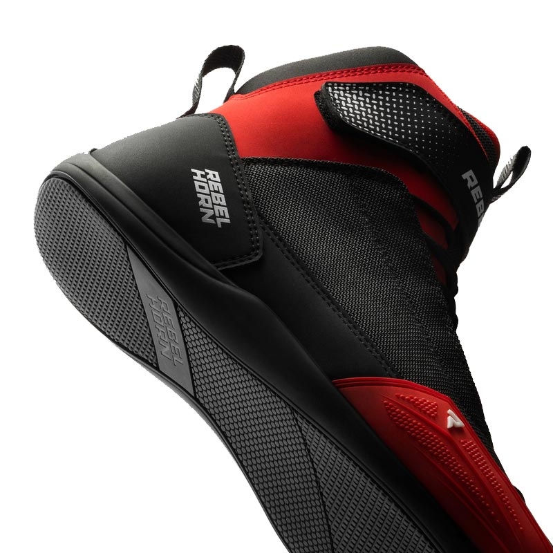 Buty motocyklowe Rebelhorn Swift czarno-czerwone - II gatunek - II. jakość