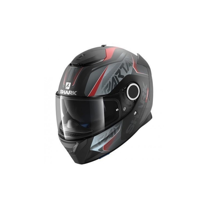 Integralny kask motocyklowy SHARK SPARTAN Karken Mat czarno-szaro-czerwony