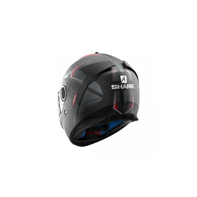Integralny kask motocyklowy SHARK SPARTAN Karken Mat czarno-szaro-czerwony