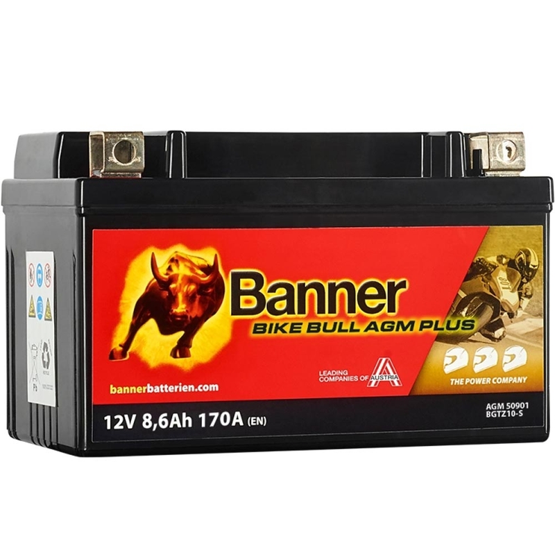 Akumulator AGM Banner Bike Bull AGM PLUS 509 01 (BGTZ10-S / GTZ10-S)
