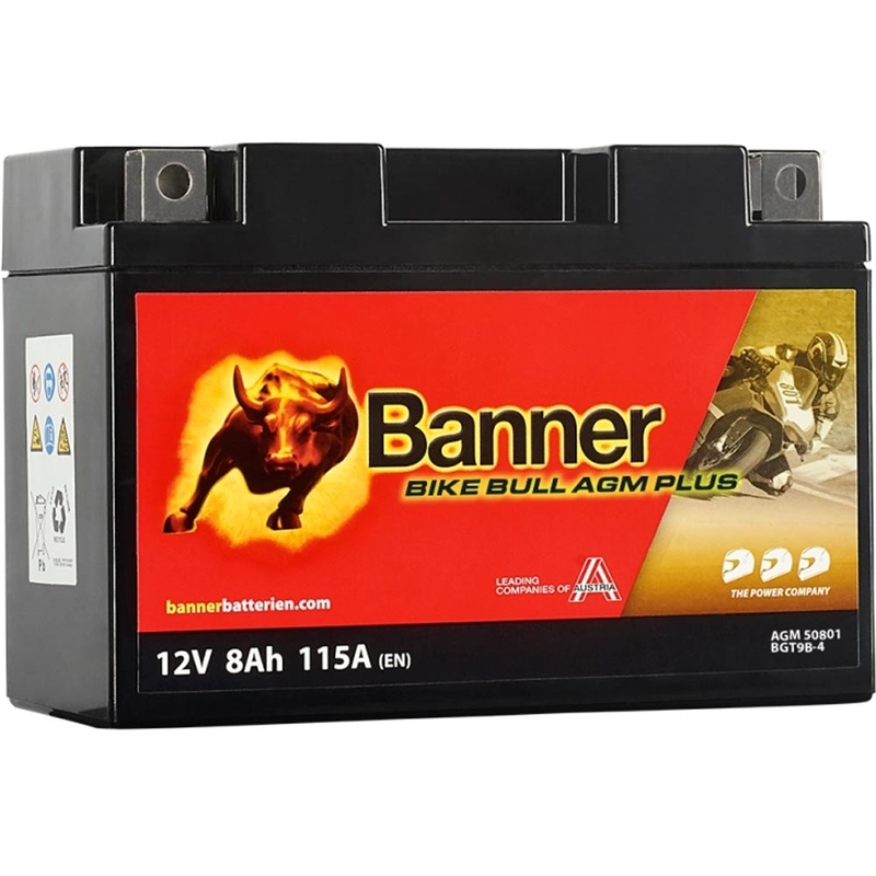 Akumulator AGM Banner Bike Bull AGM PLUS AGM PLUS 508 01 / BGT9B-4 - GT9B-4