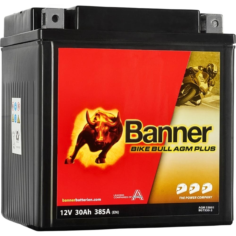 Akumulator AGM Banner Bike Bull AGM PLUS AGM PLUS 530 01 / BGTX30-3 - GTX30-3