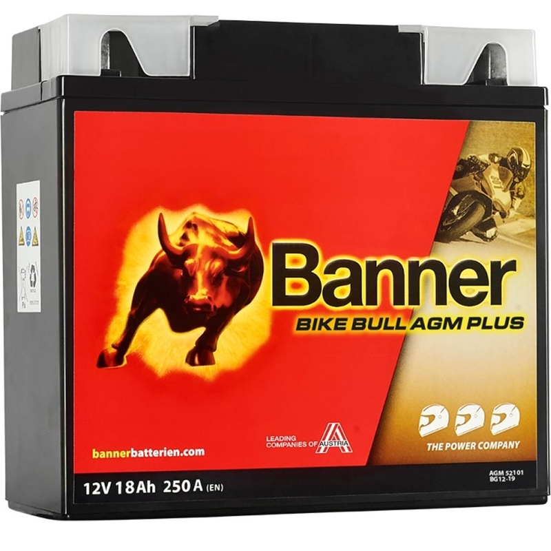 Akumulator AGM Banner Bike Bull AGM PLUS AGM PLUS 521 01 / BG12-19 - G12-19