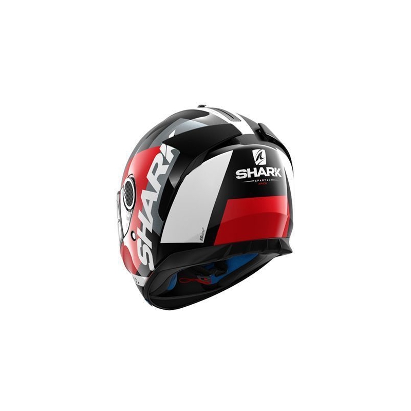 Integralny kask motocyklowy SHARK SPARTAN Apics czarno-szaro-czerwony