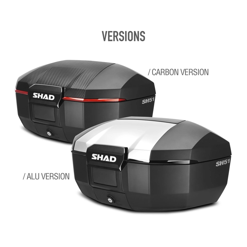 Top case SHAD SH51 aluminium