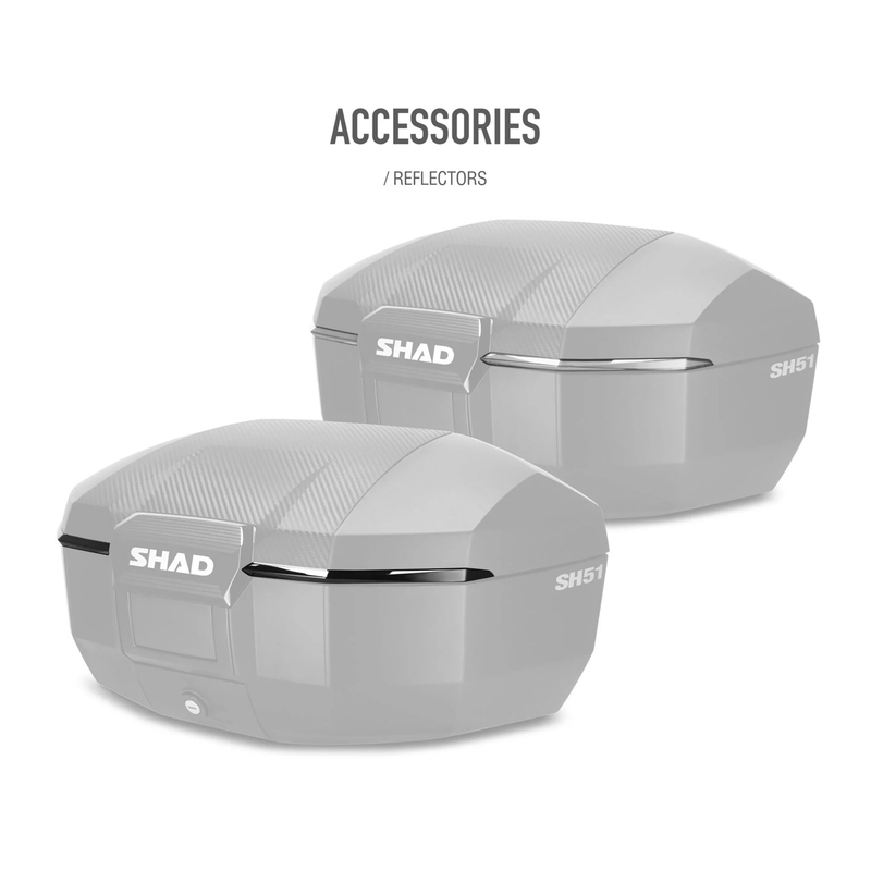 Top case SHAD SH51 aluminium