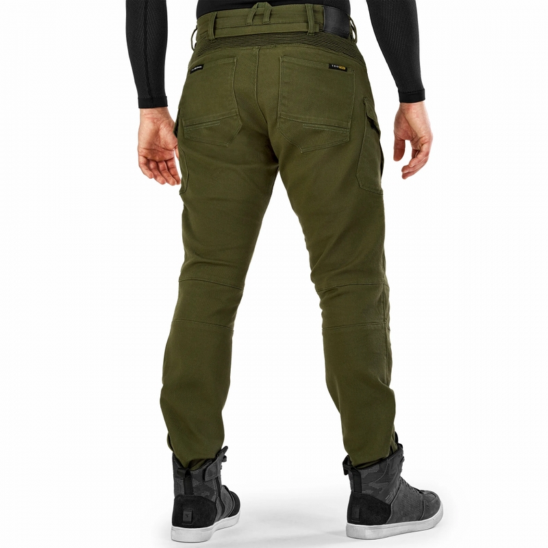 Spodnie motocyklowe Shima Giro 3.0, rozciągliwe, khaki