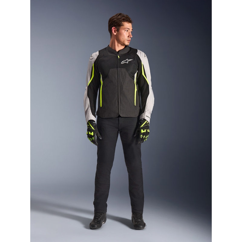 Kurtka motocyklowa Alpinestars AST V3 Air biało-fluo żółto-czarna