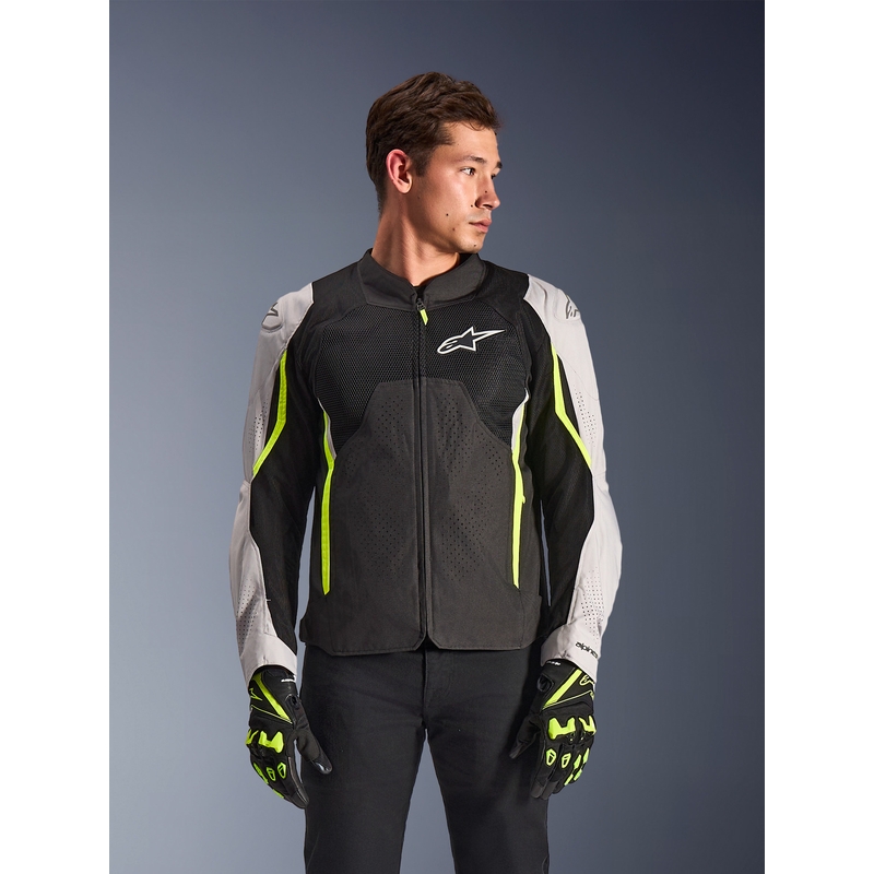 Kurtka motocyklowa Alpinestars AST V3 Air biało-fluo żółto-czarna