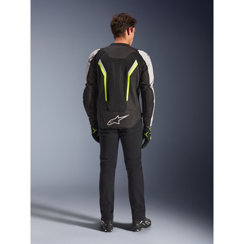 Kurtka motocyklowa Alpinestars AST V3 Air biało-fluo żółto-czarna