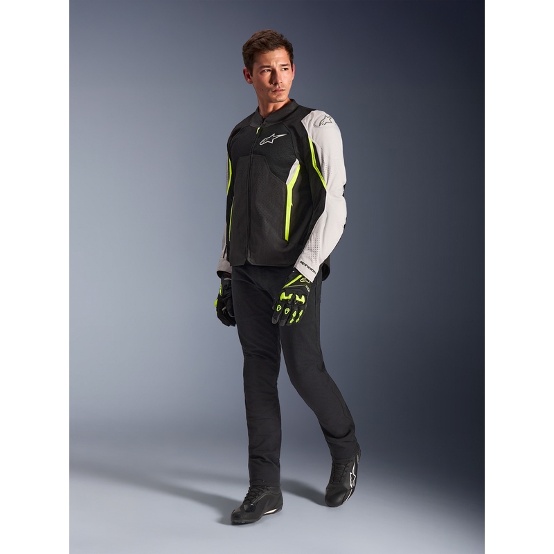 Kurtka motocyklowa Alpinestars AST V3 Air biało-fluo żółto-czarna