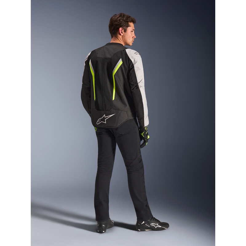 Kurtka motocyklowa Alpinestars AST V3 Air biało-fluo żółto-czarna