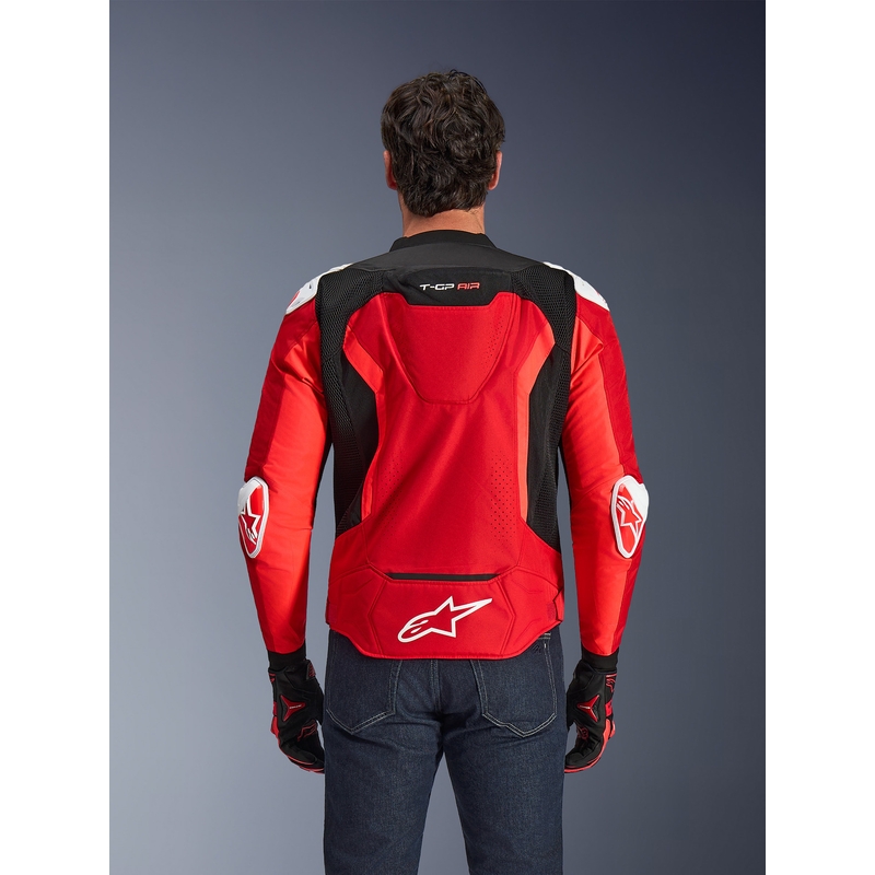 Kurtka motocyklowa Alpinestars T-GP Air czerwono-fluo czerwono-biało-czarna