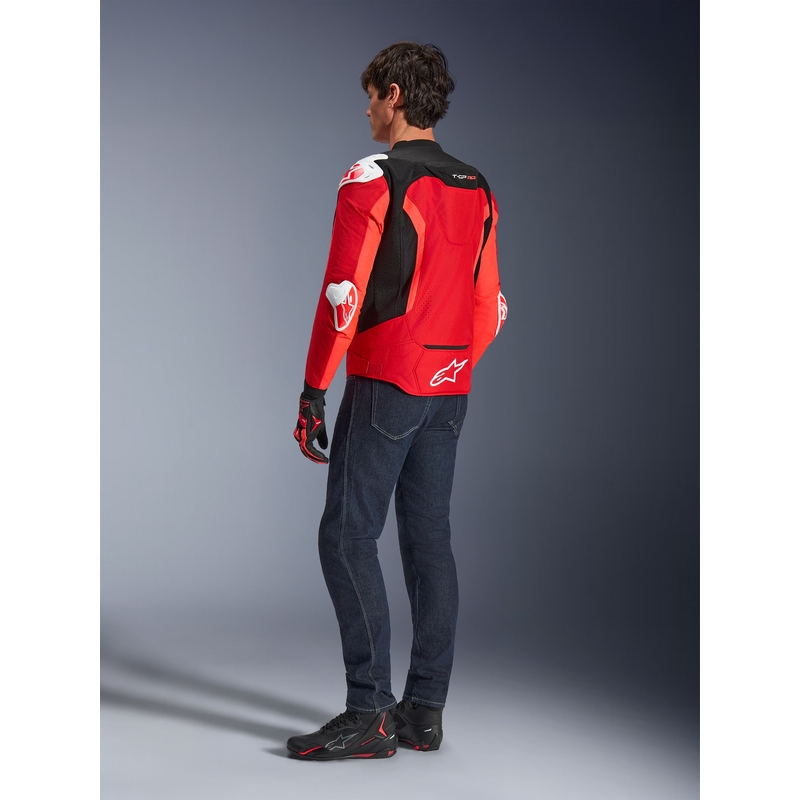 Kurtka motocyklowa Alpinestars T-GP Air czerwono-fluo czerwono-biało-czarna