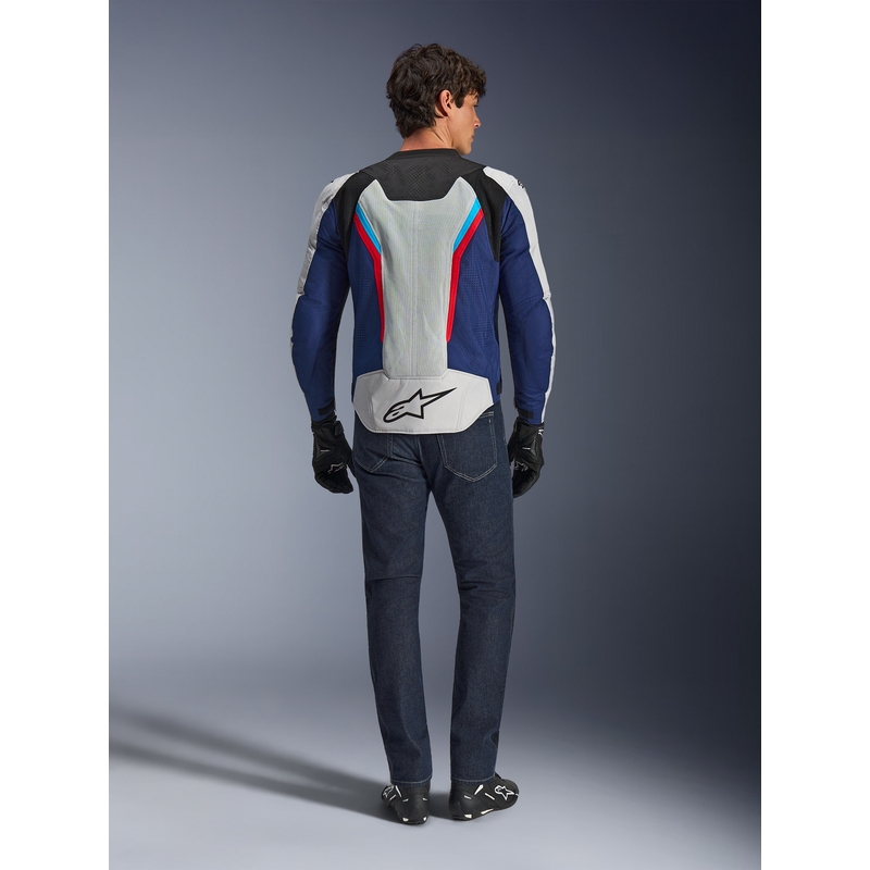 Kurtka motocyklowa Alpinestars AST V3 Air biało-niebiesko-czerwono-czarna