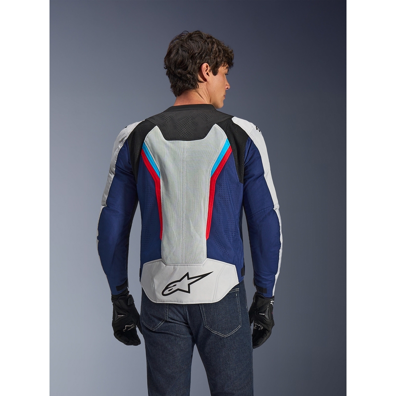 Kurtka motocyklowa Alpinestars AST V3 Air biało-niebiesko-czerwono-czarna