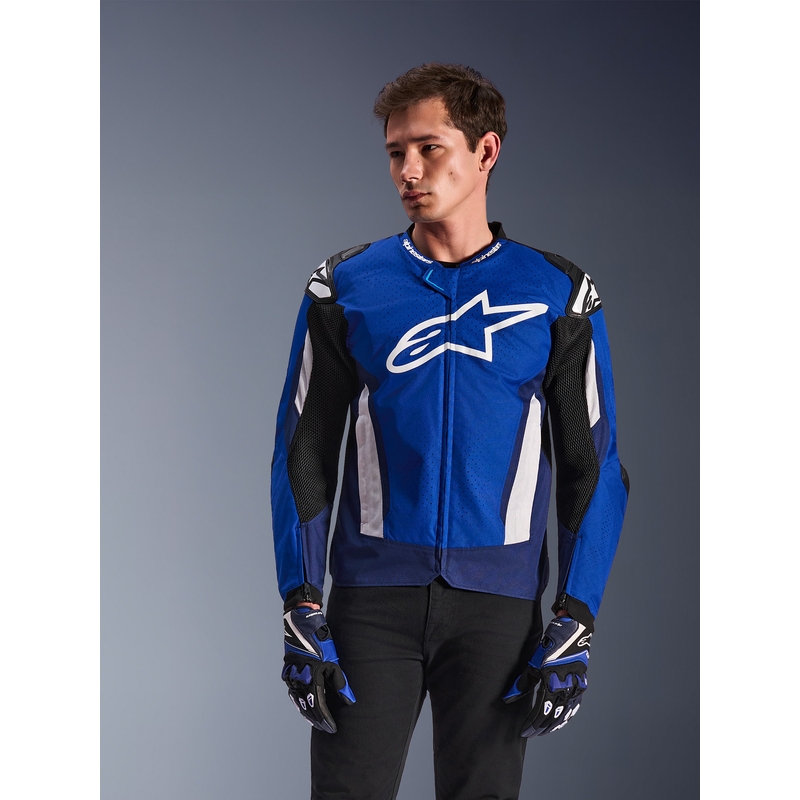 Kurtka motocyklowa Alpinestars T-GP Air niebiesko-biało-czarna