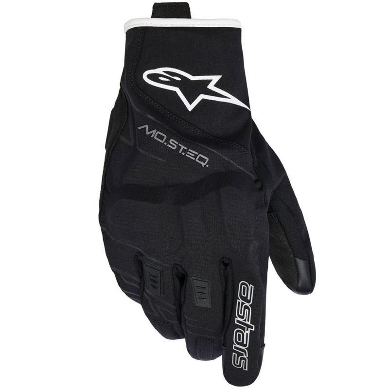 Rękawice motocyklowe Alpinestars MOBLAST WATERPROOF czarno-białe ecru