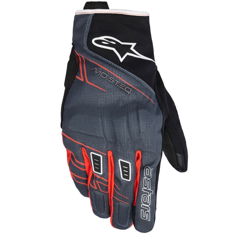 Rękawice motocyklowe Alpinestars MOBLAST WATERPROOF czarno-antracytowo-pomarańczowe