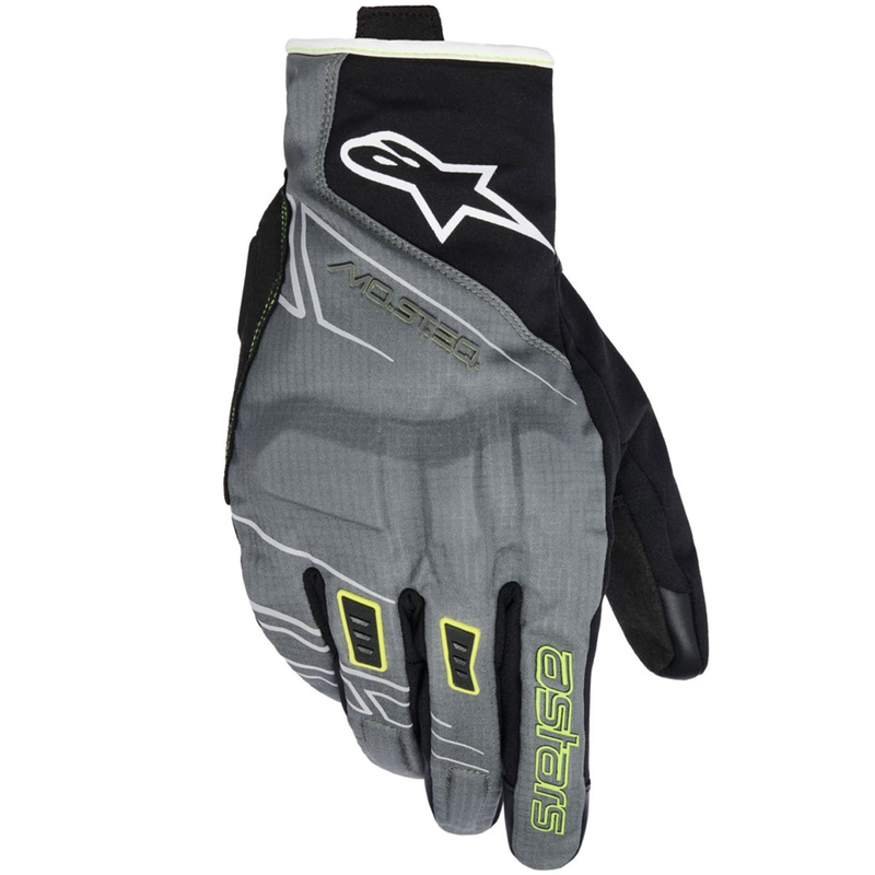 Rękawice motocyklowe Alpinestars MOBLAST WATERPROOF szaro-czarno-fluo-żółto-białe