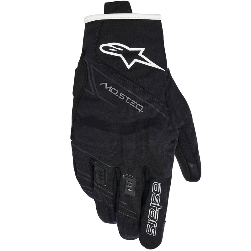 Rękawice motocyklowe damskie Alpinestars STELLA MOBLAST WATERPROOF czarno-białe, ecru