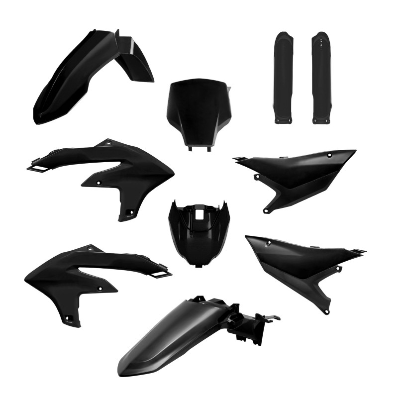 Plastic body kit POLISPORT Black