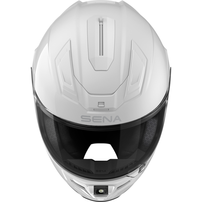 Kask motocyklowy integralny z zestawem słuchawkowym SENA Phantom ANC błyszczący biały