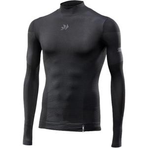 Funkcjonalna koszulka z długim rękawem SIXS BT TS3L V2 czarno-ciemnoszara