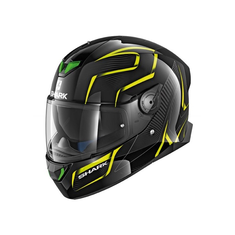 Integralny kask motocyklowy SHARK SKWAL 2 Flynn czarno-szaro-fluo żółty wyprzedaż