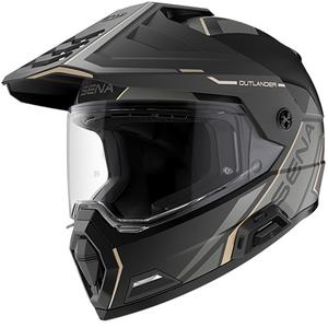 Kask Outlander Mesh z zestawem słuchawkowym, SENA (matowa czerń)