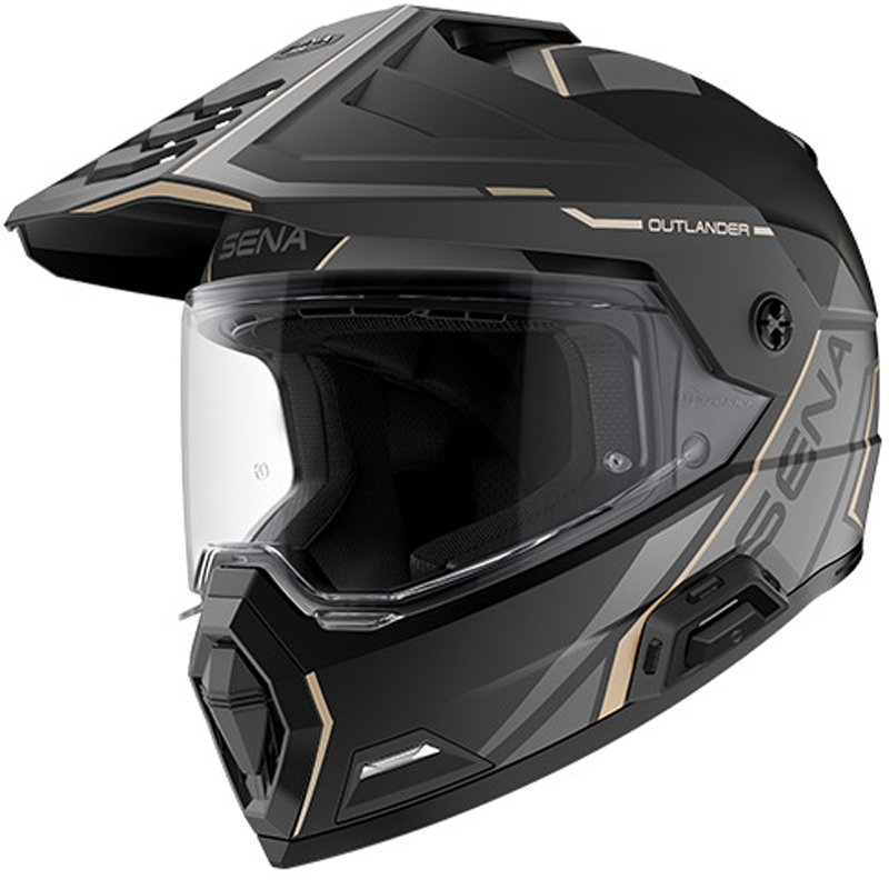 Kask Outlander Mesh z zestawem słuchawkowym, SENA (matowa czerń)