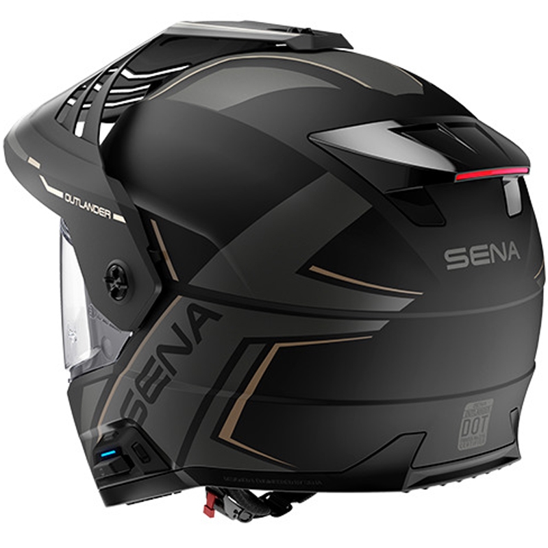 Kask Outlander Mesh z zestawem słuchawkowym, SENA (matowa czerń)
