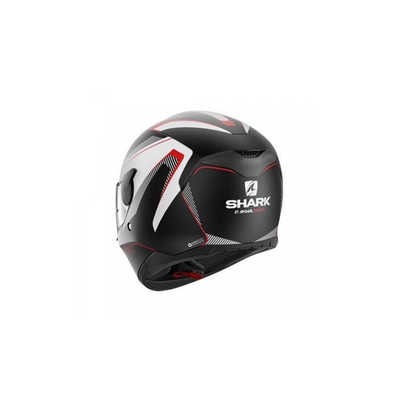 Integralny kask motocyklowy SHARK D-SKWAL Rakken czarno-biało-czerwony