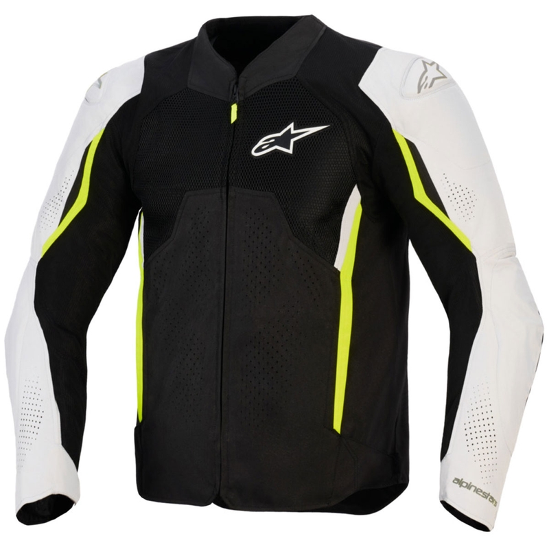 Kurtka motocyklowa Alpinestars AST V3 Air biało-fluo żółto-czarna