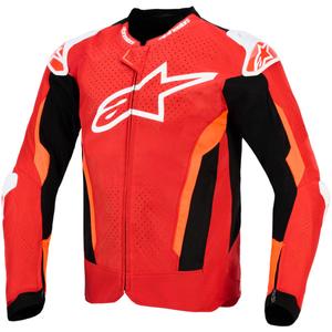 Kurtka motocyklowa Alpinestars T-GP Air czerwono-fluo czerwono-biało-czarna
