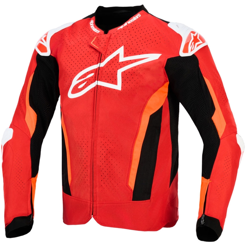 Kurtka motocyklowa Alpinestars T-GP Air czerwono-fluo czerwono-biało-czarna