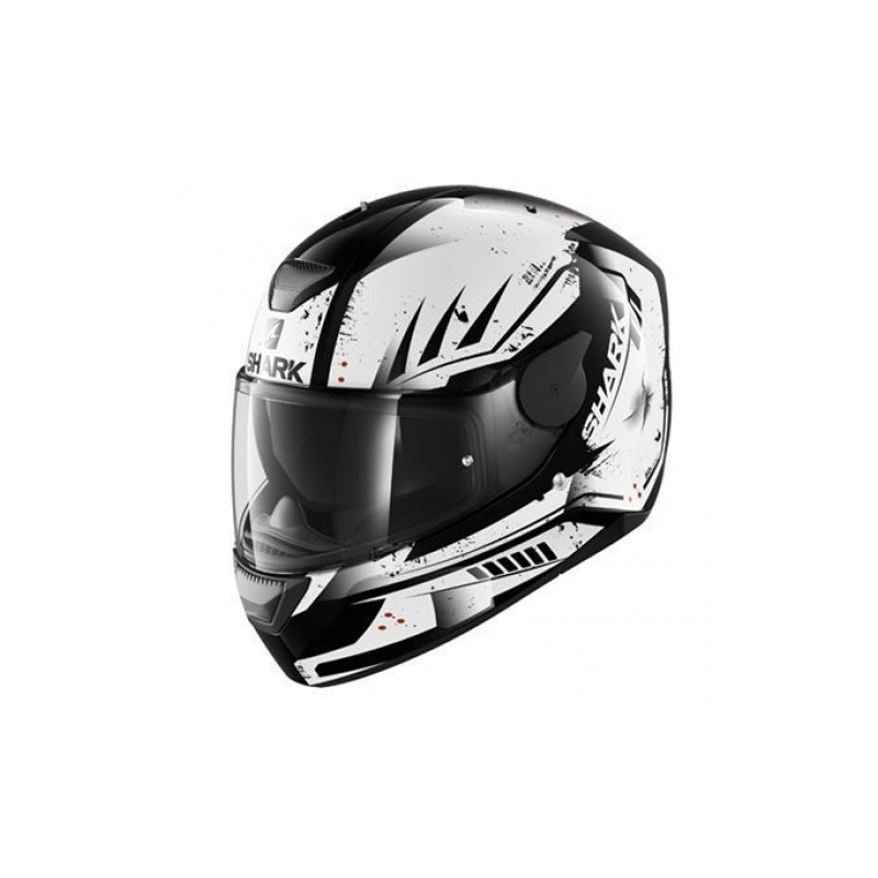 Integralny kask motocyklowy SHARK D-SKWAL Dharkov czarno-biały