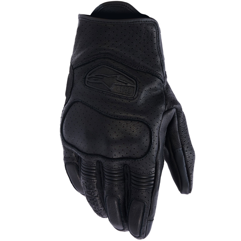 Rękawice motocyklowe Alpinestars Mustang V3 czarno-czarne