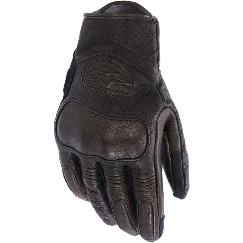 Rękawice motocyklowe Alpinestars Mustang V3 brązowo-czarne