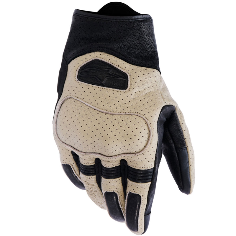 Rękawice motocyklowe Alpinestars Mustang V3 beżowo-czarne