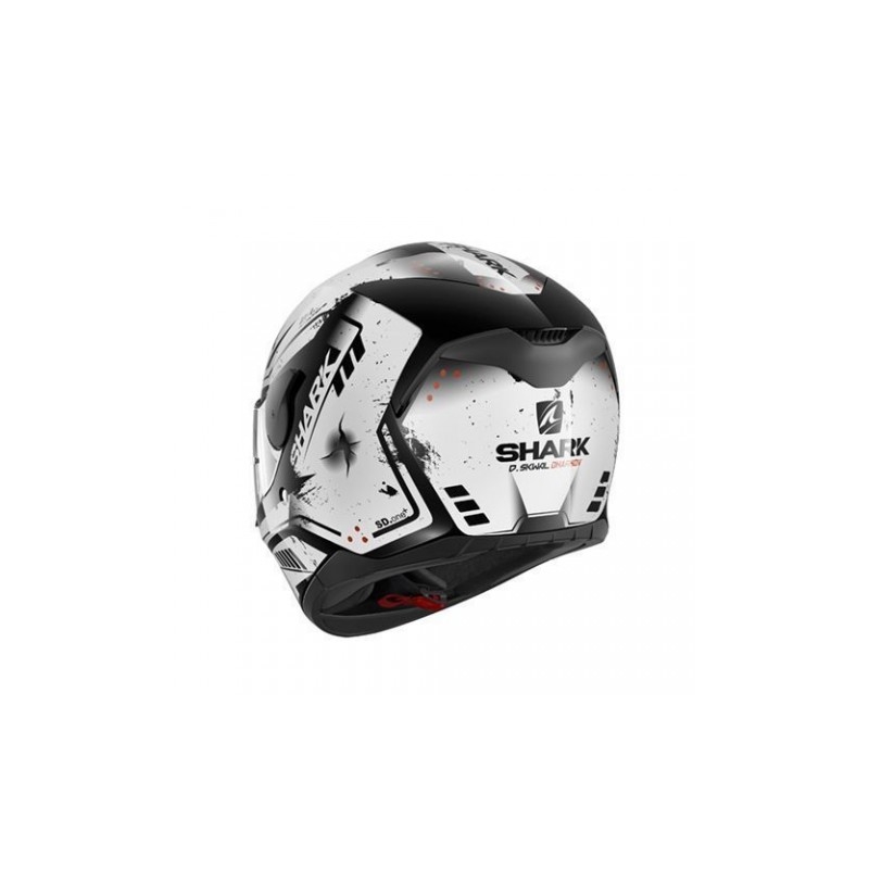 Integralny kask motocyklowy SHARK D-SKWAL Dharkov czarno-biały