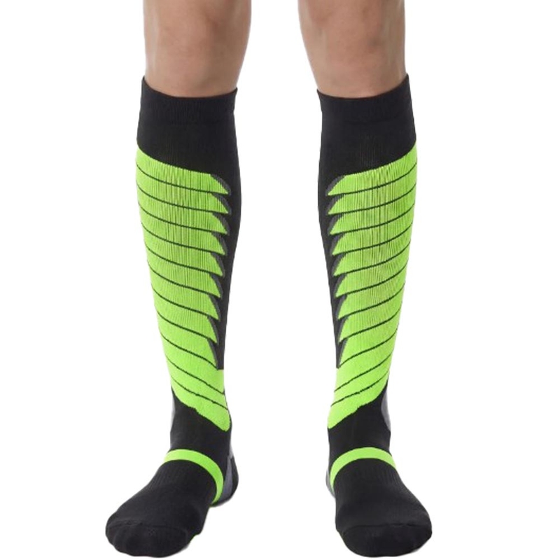 Funkcjonalne podkolanówki SIXS SPEED V3 czarno-zielone