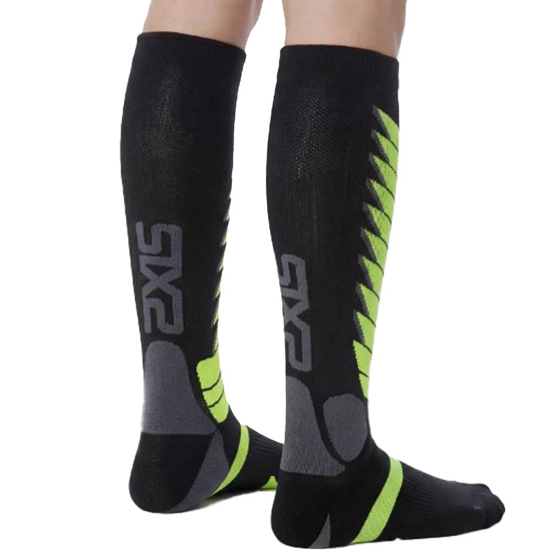 Funkcjonalne podkolanówki SIXS SPEED V3 czarno-zielone