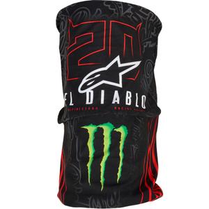 Komin Alpinestars FQ20 Monster Collection w kolorze czarno-fluo-czerwono-niebiesko-zielonym