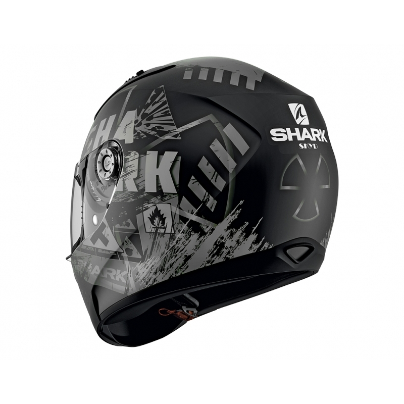 Integralny kask motocyklowy SHARK RIDILL Skyd Mat czarno-szary