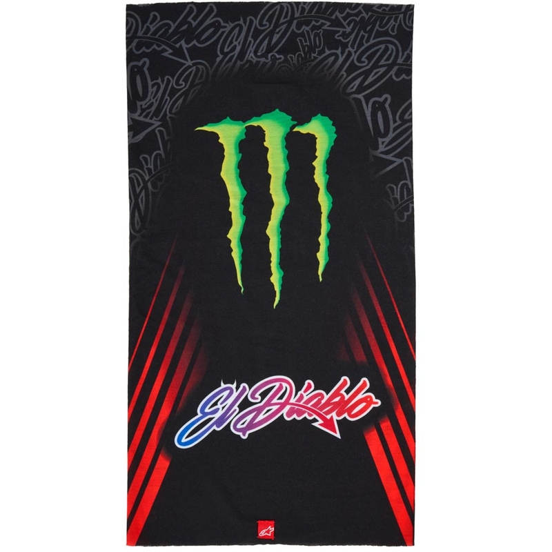 Komin Alpinestars FQ20 Monster Collection w kolorze czarno-fluo-czerwono-niebiesko-zielonym